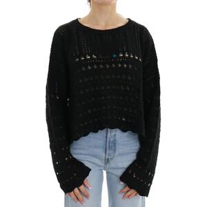 MAGLIA APERTA SUL RETRO NERO